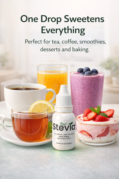 Royal Stevia™ Natural Drops | Zero Sugar Zero Calorie Sweetener