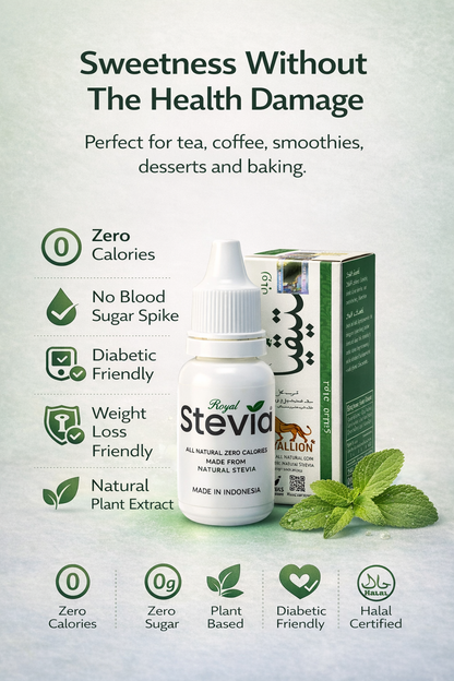 Royal Stevia™ Natural Drops | Zero Sugar Zero Calorie Sweetener